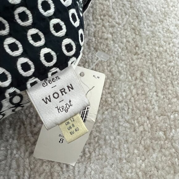 NWT Anthropologie Wide Leg Crop Jumpsuit 8 Seen Worn Kept - Picture 2 of 11